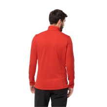 Jack Wolfskin Fleecepullover Kolbenberg Half-Zip (hochelastisch) rot Herren