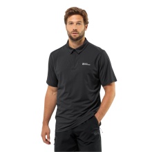 Jack Wolfskin Freizeit-Polo Delgami (geruchshemmend, atmungsaktiv) schwarz Herren