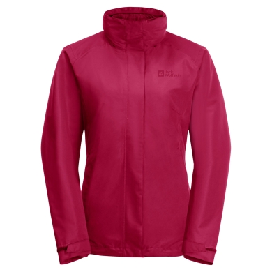 Jack Wolfskin Ganzjahresjacke Geisshorn 3in1 (wasser/winddicht, atmungsaktiv, warm) cranberryrot Damen