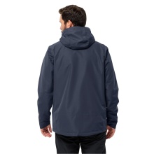 Jack Wolfskin Ganzjahresjacke Luntal 3in1 (wasser- winddicht, mit Fleece-Innenjacke) nachtblau Herren