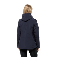 Jack Wolfskin Ganzjahresjacke Luntal 3in1 (wasser- winddicht, mit Fleece-Innenjacke) nachtblau Damen