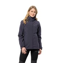 Jack Wolfskin Ganzjahresjacke Luntal 3in1 (wasser- winddicht, mit Fleece-Innenjacke) graphitegrau Damen