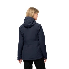 Jack Wolfskin Ganzjahresjacke Moonrise 3in1 (wasser- winddicht, mit Fleece-Innenjacke) nachtblau Damen