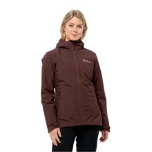 Jack Wolfskin Ganzjahresjacke Moonrise 3in1 (wasser- winddicht, mit Fleece-Innenjacke) weinrot Damen