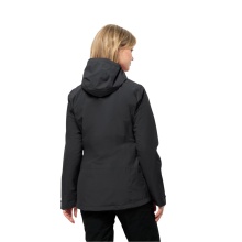 Jack Wolfskin Ganzjahresjacke Moonrise 3in1 (wasser-/winddicht, mit Fleece-Innenjacke) schwarz Damen