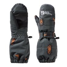 Jack Wolfskin Winterhandschuhe (Fäustling) Gleely 2L Insulated Mitten (wasserdicht) graugrün Kinder