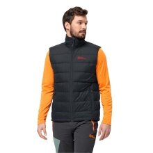 Jack Wolfskin Isolationsweste Ather Down Vest (winddicht, wasserabweisend) phantomgrau Herren