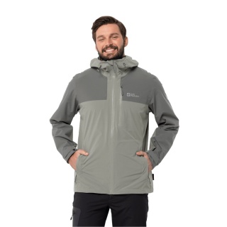 Jack Wolfskin Wander-Funktionsjacke Go Hike (wind-/wasserdicht) mistygrün Herren