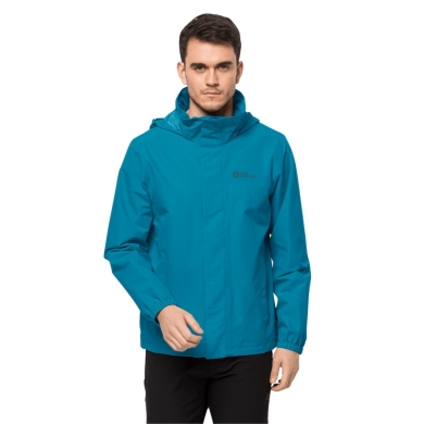 Jack Wolfskin Regenjacke Stormy Point 2-Lagen (Wetterschutzjacke, wasser-/ winddicht, atmungsaktiv) everestblau Herren