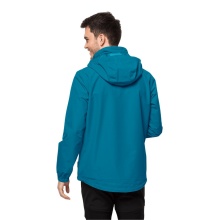 Jack Wolfskin Regenjacke Stormy Point 2-Lagen (Wetterschutzjacke, wasser-/ winddicht, atmungsaktiv) everestblau Herren