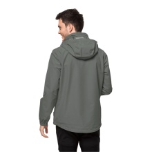 Jack Wolfskin Regenjacke Stormy Point 2-Lagen (Wetterschutzjacke, wasser-/ winddicht, atmungsaktiv) dunkelgrün Herren