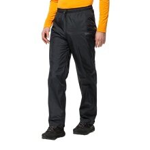 Jack Wolfskin Regenhose Rainy Day Pants (wasserdicht, winddicht, atmungsaktiv) schwarz Herren