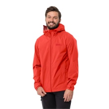 Jack Wolfskin Wanderjacke-/Regenjacke Elsberg 2.5L (sehr atmungsaktiv, wasserdicht, winddicht) rot Herren