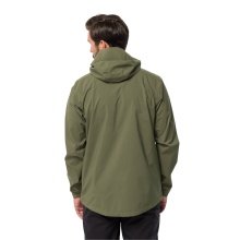 Jack Wolfskin Wanderjacke-/Regenjacke Elsberg 2.5L (sehr atmungsaktiv, wasserdicht, winddicht) waldgrün Herren