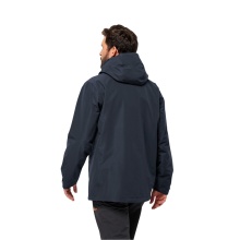 Jack Wolfskin Regenjacke Fernblick 2-Lagen (Wetterschutzjacke, wasserdicht, winddicht) nachtblau Herren