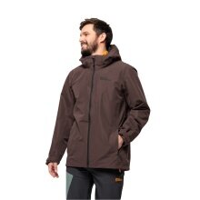 Jack Wolfskin Regenjacke Fernblick 2-Lagen (Wetterschutzjacke, wasserdicht, winddicht) weinrot Herren