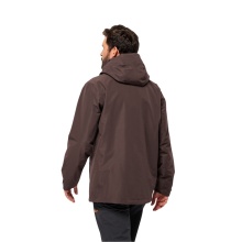 Jack Wolfskin Regenjacke Fernblick 2-Lagen (Wetterschutzjacke, wasserdicht, winddicht) weinrot Herren