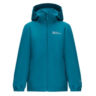 Jack Wolfskin Regenjacke Flaze Texapore (winddicht, wasserdicht und leicht) everestblau Kinder