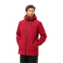 Jack Wolfskin Wanderjacke-/Regenjacke Highest Peak 3-Lagen (wasserdicht, winddicht, atmungsaktiv) rot Herren