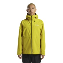 Jack Wolfskin Wanderjacke-/Regenjacke Highest Peak 3-Lagen (wasserdicht, winddicht, atmungsaktiv) gelb Herren