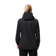 Jack Wolfskin Wanderjacke-/Regenjacke Jasper 2-Lagen (Wetterschutzjacke, wasserdicht, winddicht) schwarz Damen