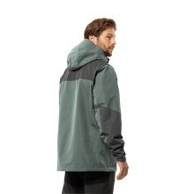 Jack Wolfskin Wanderjacke-/Regenjacke Jasper 2-Lagen (Wetterschutzjacke, wasserdicht, winddicht) hedgegrün Herren