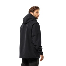 Jack Wolfskin Wanderjacke-/Regenjacke Jasper 2-Lagen (Wetterschutzjacke, wasserdicht, winddicht) schwarz Herren