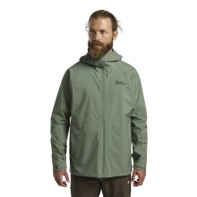 Jack Wolfskin Regenjacke Prelight 2.5 Lagen LT (leicht, wasserdicht, atmungsaktiv) eucalyptusgrün Herren