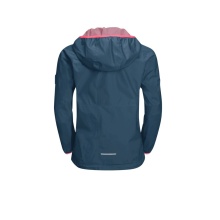 Jack Wolfskin Regenjacke Rainy Days (atmungsaktiv, winddicht, wasserdicht) darkblau Kinder