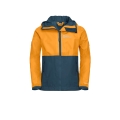 Jack Wolfskin Regenjacke Rainy Days (atmungsaktiv, winddicht, wasserdicht) orange Kinder