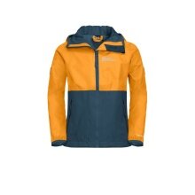 Jack Wolfskin Regenjacke Rainy Days (atmungsaktiv, winddicht, wasserdicht) orange Kinder