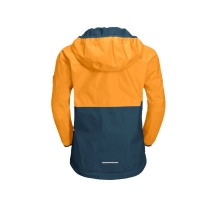 Jack Wolfskin Regenjacke Rainy Days (atmungsaktiv, winddicht, wasserdicht) orange Kinder