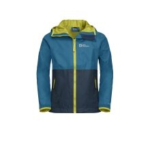 Jack Wolfskin Regenjacke Rainy Days (atmungsaktiv, winddicht, wasserdicht) everestblau Kinder