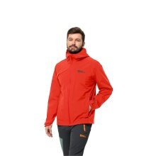 Jack Wolfskin Regenjacke Robury 2-Lagen (Wetterschutzjacke, wasser-/ winddicht) rot Herren