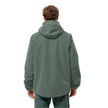 Jack Wolfskin Regenjacke Stormy Point 2-Lagen 2024 (Wetterschutzjacke, wasserdicht, winddicht) hedgegrün Herren