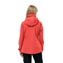 Jack Wolfskin Regenjacke Stormy Point 2-Lagen (Wetterschutzjacke, wasserdicht, winddicht) rot Damen