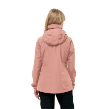 Jack Wolfskin Regenjacke Stormy Point 2-Lagen (Wetterschutzjacke, wasserdicht, winddicht) rosa Damen