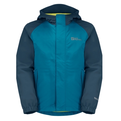 Jack Wolfskin Regenjacke Tucan (leicht, winddicht, wasserdicht) everestblau Kinder