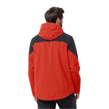 Jack Wolfskin Regenjacke Weiltal 2-Lagen (Wetterschutzjacke, wasserdicht, winddicht) rot Herren