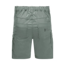 Jack Wolfskin Freizeit-Reisehose Treasure Hunter Short (leicht, robust und elastisch) kurz hedgegrün Kinder