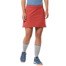 Jack Wolfskin Wander-Rock Hiking Alpine Skort (mit Innenhose, elastisch, atmungsaktiv) rot Damen