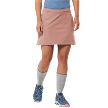 Jack Wolfskin Wander-Rock Hiking Alpine Skort (mit Innenhose, elastisch, atmungsaktiv) rosa Damen