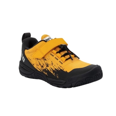 Jack Wolfskin Multifunktionsschuhe Villi Action Low (atmungsaktiv, leicht) orange/schwarz Kinder