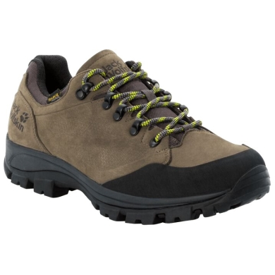 Jack Wolfskin Wanderschuhe Rebellion Texapore Low (Trekking, Nubukleder, wasserdicht) khakibraun/phantom Herren