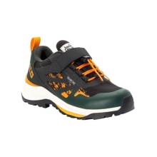 Jack Wolfskin Wanderschuhe Villi Hiker Texapore Low (wasserdicht, atmungsaktiv) phantomgrau/orange Kinder