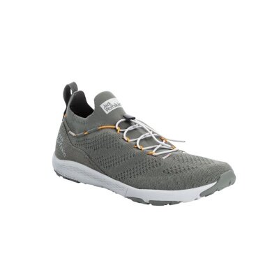 Jack Wolfskin Sneaker Spirit Knit Low (Alltagschuhe, leicht und flexible Sohle) khaki/grau Herren