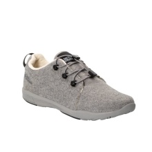 Jack Wolfskin Sneaker Spirit Wool Low (leichte, flexible Sohle) grau Damen