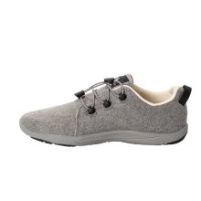 Jack Wolfskin Sneaker Spirit Wool Low (leichte, flexible Sohle) grau Damen