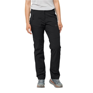 Jack Wolfskin Softshell-Wanderhose Glastal Pant (winddicht, wasserabweisend) schwarz Damen