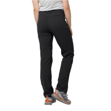 Jack Wolfskin Softshell-Wanderhose Glastal Pant (winddicht, wasserabweisend) schwarz Damen